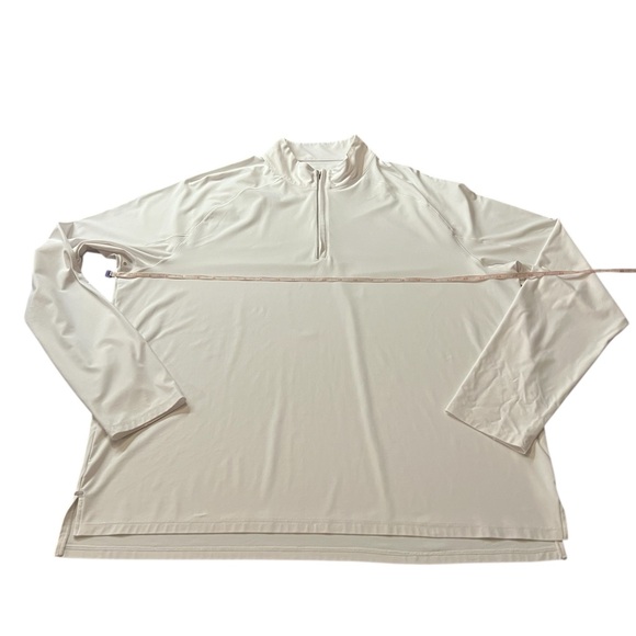 johnnie-O Men’s White Quarter Zip Performance Pullover Size XL - Picture 3 of 8